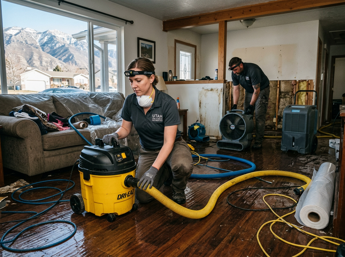 Dealing with Water Used in Firefighting in Payson Homes