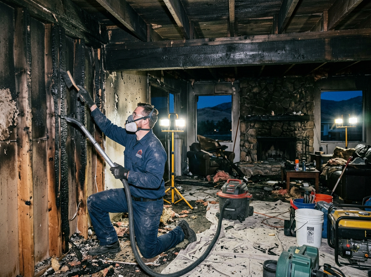 fire and smoke damage restoration in Springdale