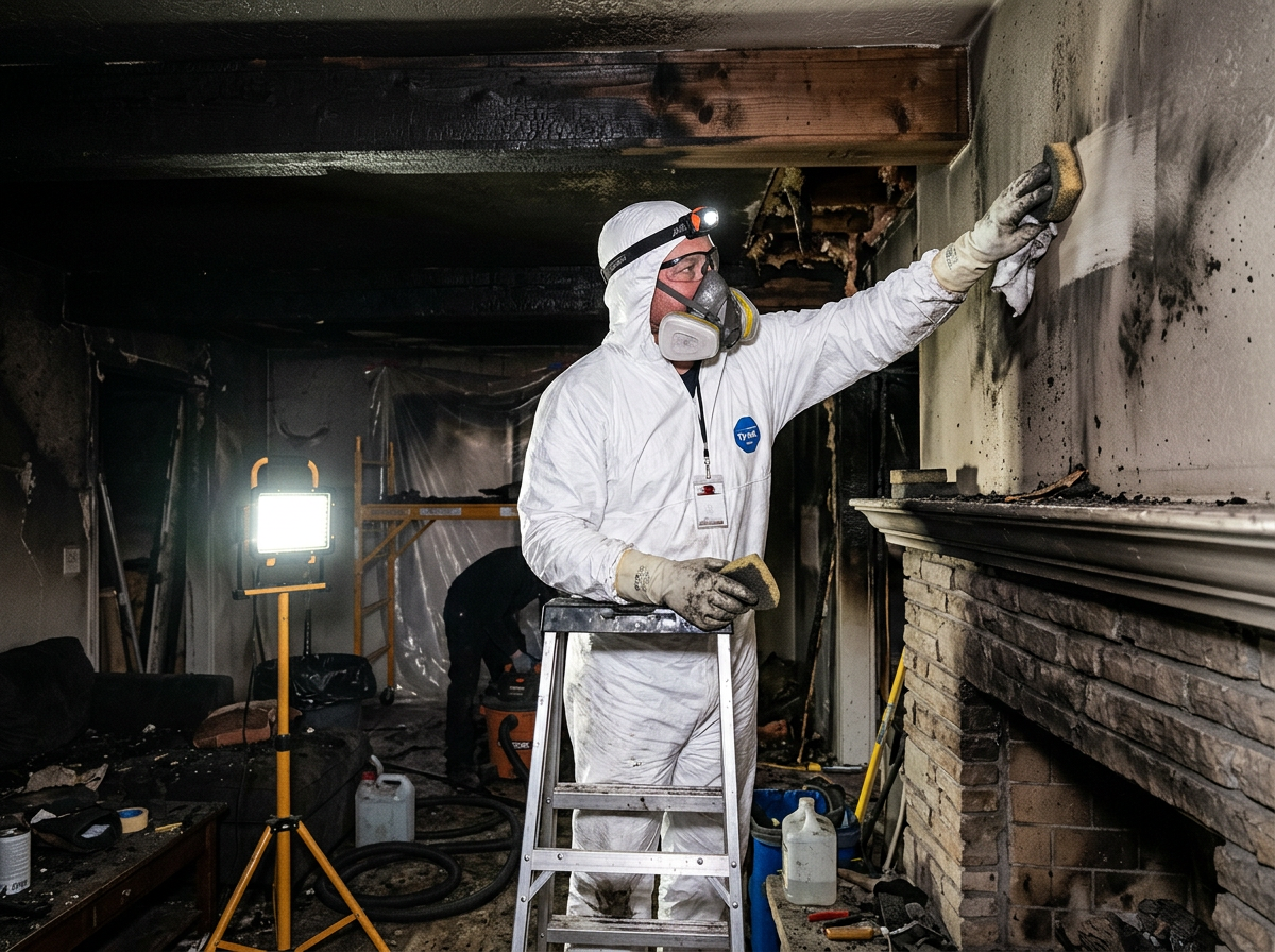 fire and smoke damage restoration in Henefer
